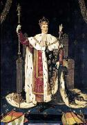 Jean Auguste Dominique Ingres Portrait of the King Charles X of France in coronation robes France oil painting artist